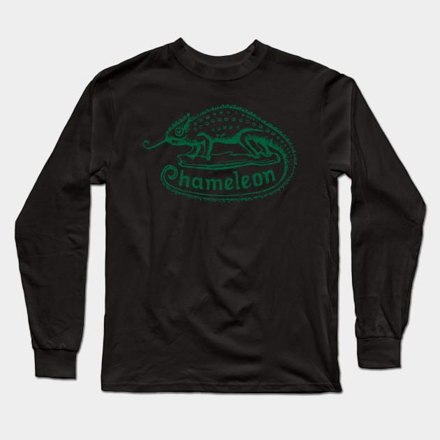Chameleon Long Sleeve T-Shirt by MindsparkCreative